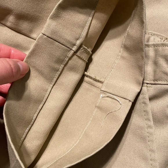 2 Mens GCA uniform pants tan khaki flat front relaxed fit 51-52 x 30 slacks - Picture 6 of 6